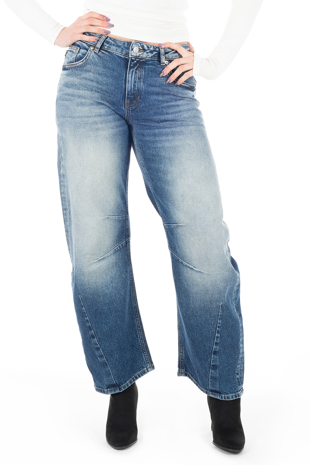 Smarty | Barrel Fit | Barrel Jeans | Cropped Jeans