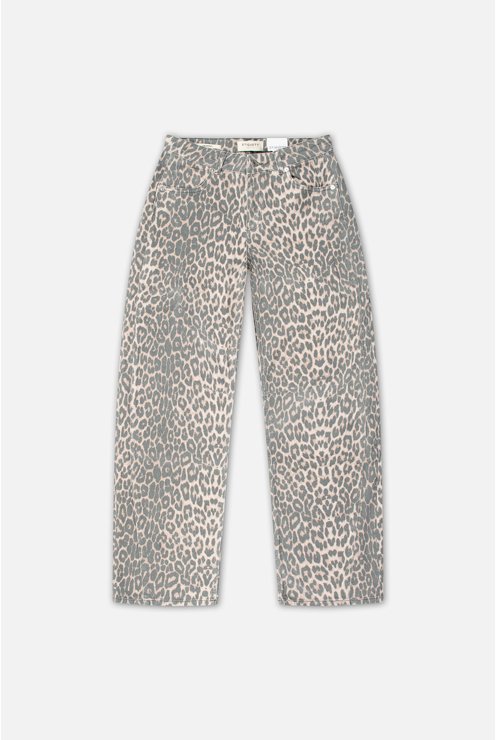 Lindy Leopard Barrel Fit Jeans