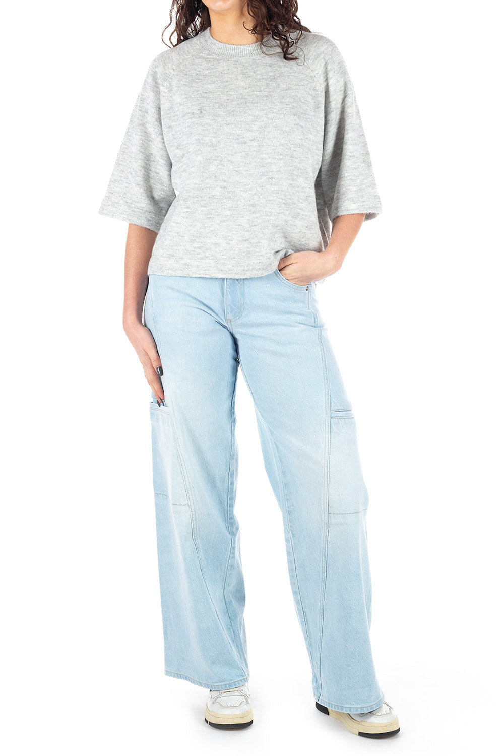 Lola Bleachy Blue Wideleg