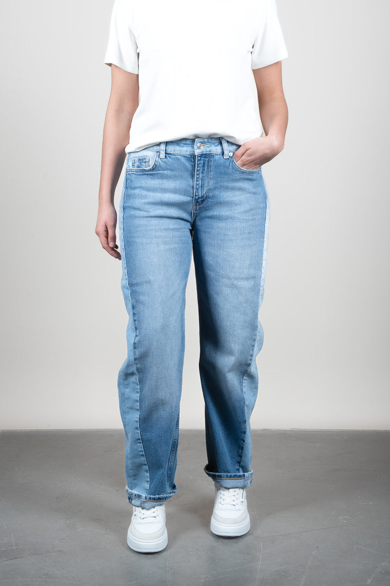 Shapey Mixt Blue Balloon Fit Barrel Jeans