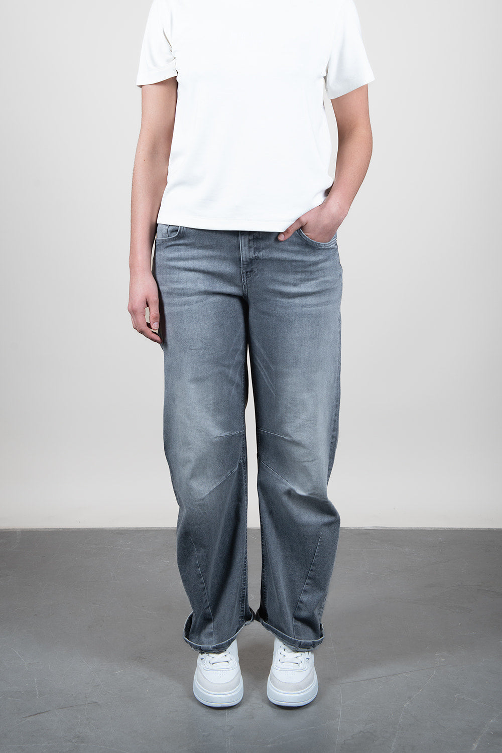 Smarty Bubble Grey Barrel Fit Gray Denim Jeans Summer Spring 