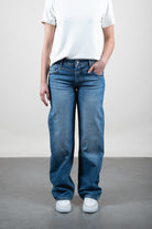 Hannah Satisfaction Wide Leg Fit Blue Denim