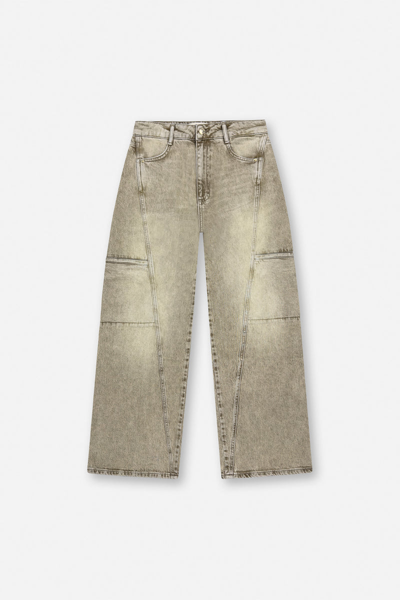 Lola Wide Leg Fit Dry Sand Jeans Denim