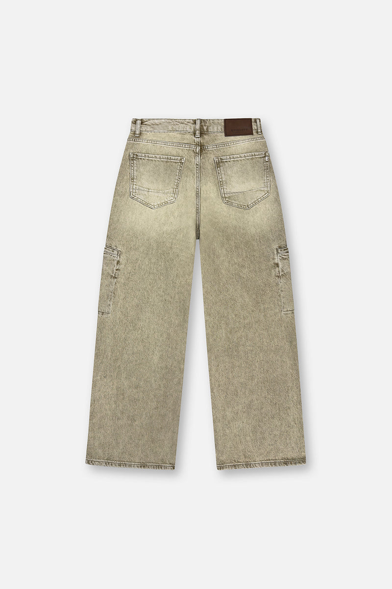 Lola Wide Leg Fit Dry Sand Jeans Denim