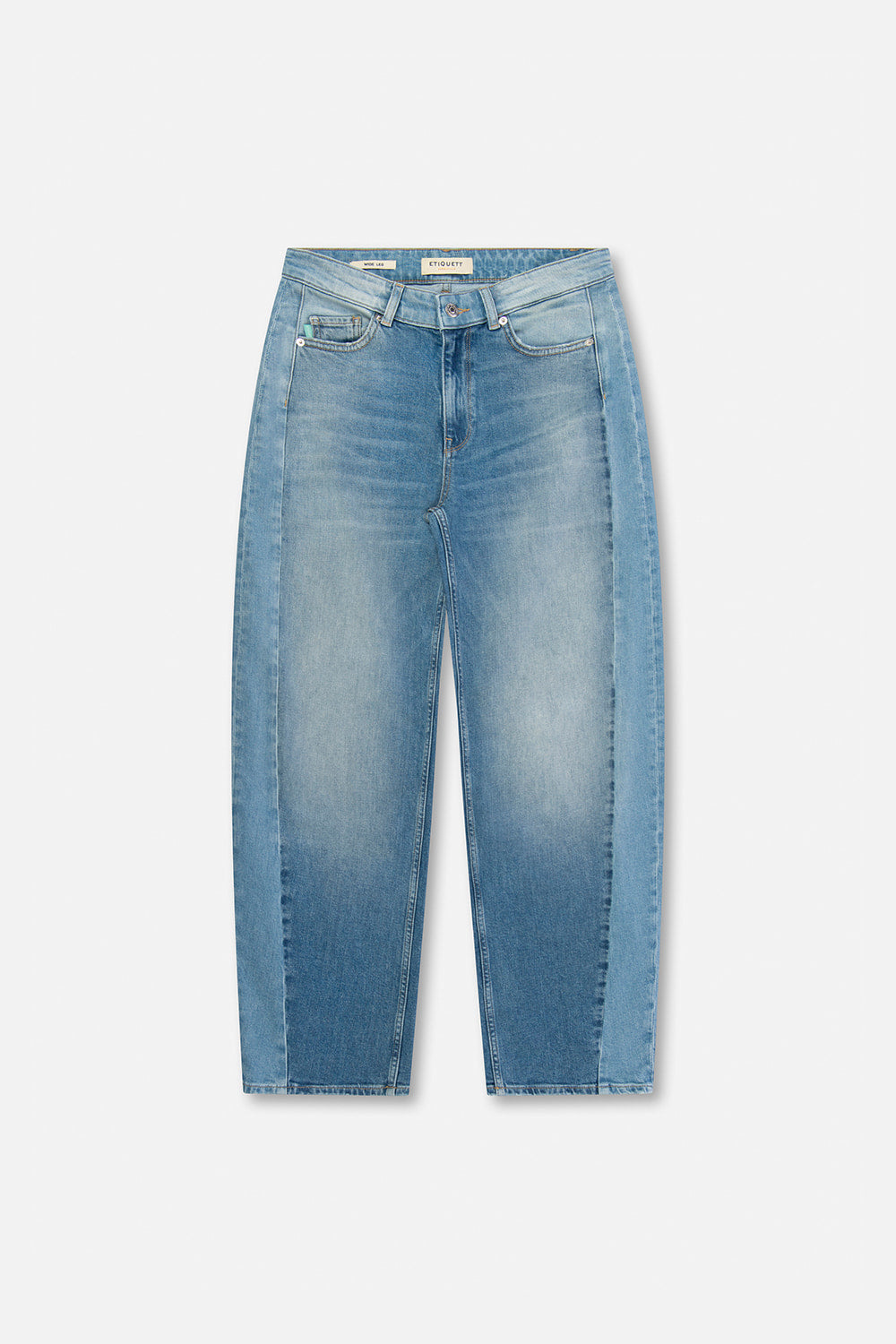 Shapey Mixt Blue Balloon Fit Barrel Jeans