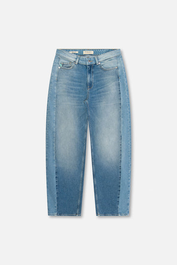 Shapey Mixt Blue Balloon Fit Barrel Jeans