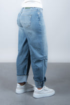 Anesta Soft Blue Balloon Fit Jeans Denim