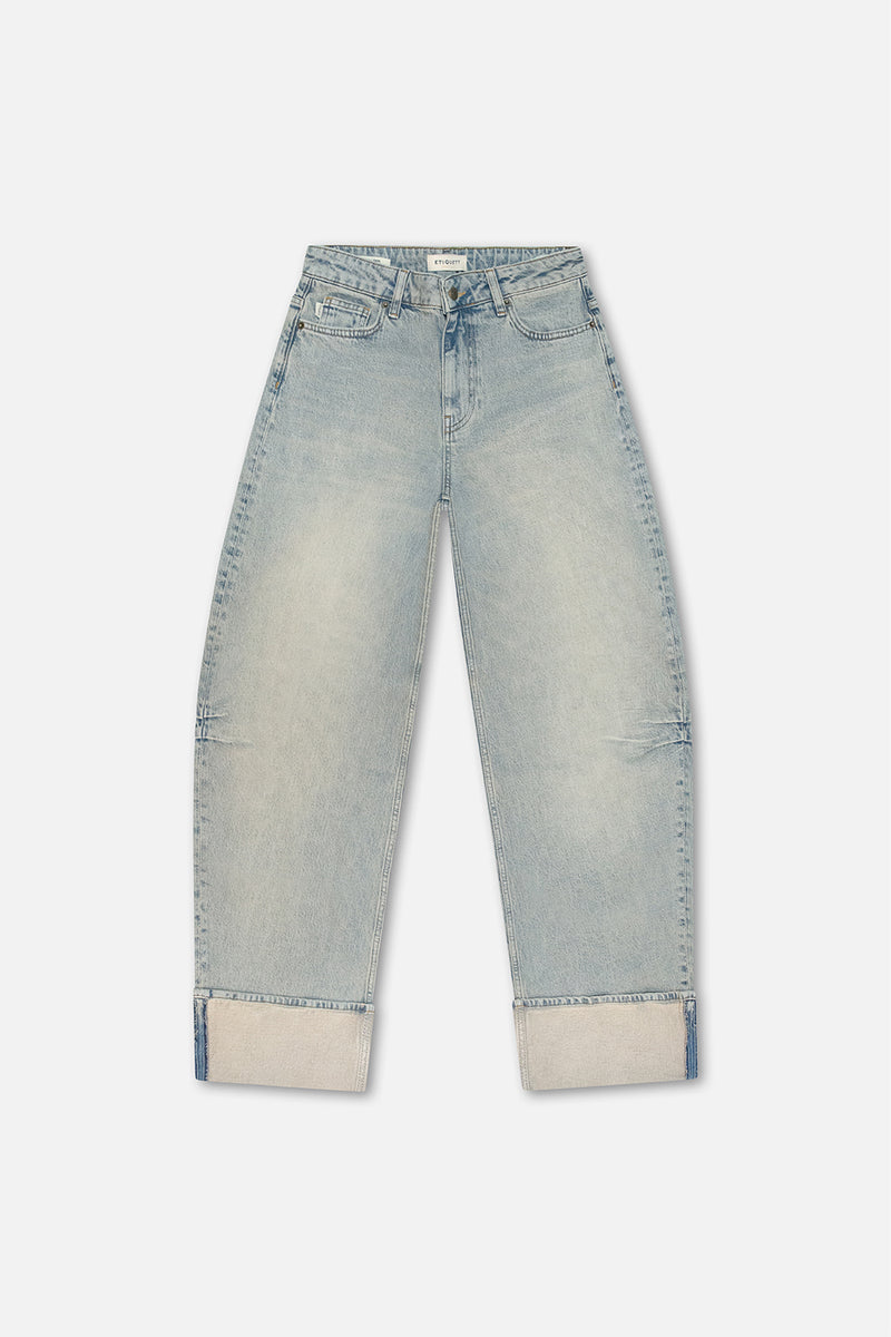 Anesta Blue Tinted Balloon Fit Jeans Denim Comfortable Premium Jeans