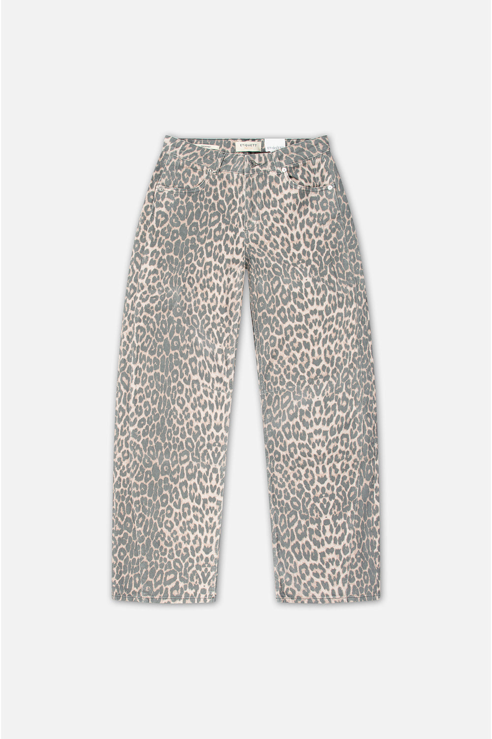 Lindy Leopard Barrel Fit Jeans