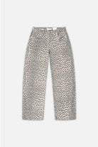 Lindy Leopard Barrel Fit Jeans