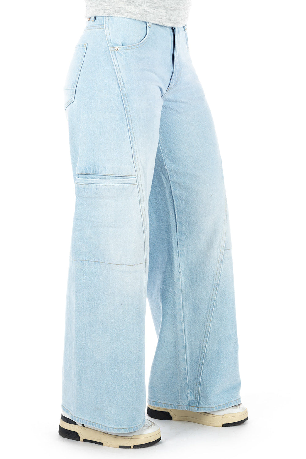 Lola Bleachy Blue Wideleg