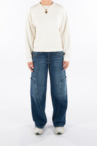 Lola in Serenity Wide Leg Fit Premium Denim Comfortable Fit [model 2]