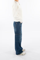 Lola in Serenity Wide Leg Fit Premium Denim Comfortable Fit [model 2]