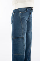 Lola in Serenity Wide Leg Fit Premium Denim Comfortable Fit [model 2]