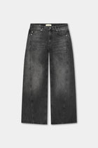 Lolita in Black Dust Wide Leg Fit Premium Denim Comfortable Jeans Sustainable 