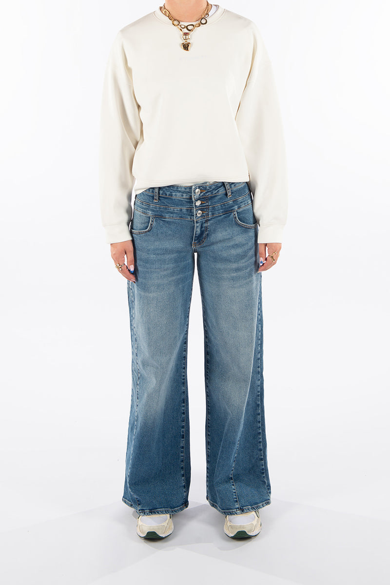 Rambler in Salute Wide Leg Fit Premium Denim Comfortable Jeans Sustainable Durable Stretch with Recovery