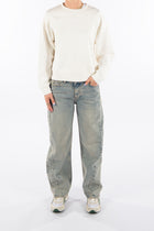 Shapey Blue Tinted Barrel Fit Premium Denim Jeans Comfortable [model 2]