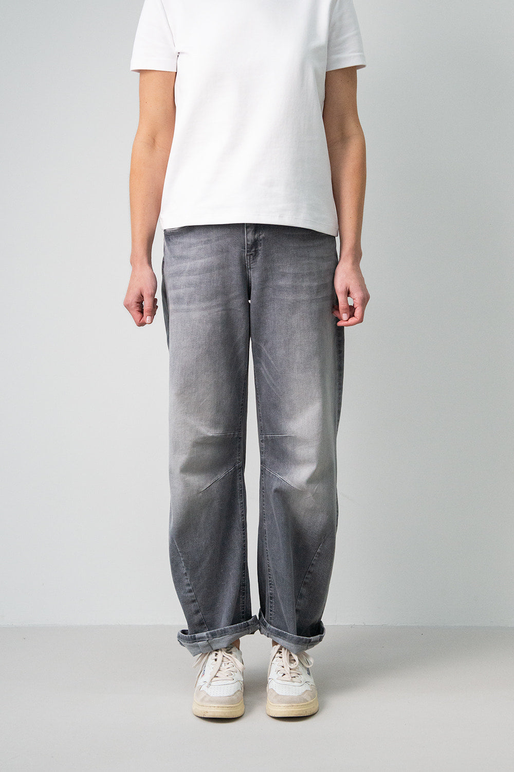 Smarty Bubble Grey Barrel Fit Gray Denim Jeans Summer Spring 