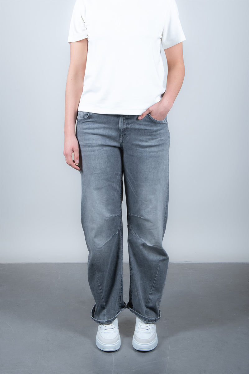 Smarty Bubble Grey Barrel Fit Gray Denim Jeans Summer Spring 