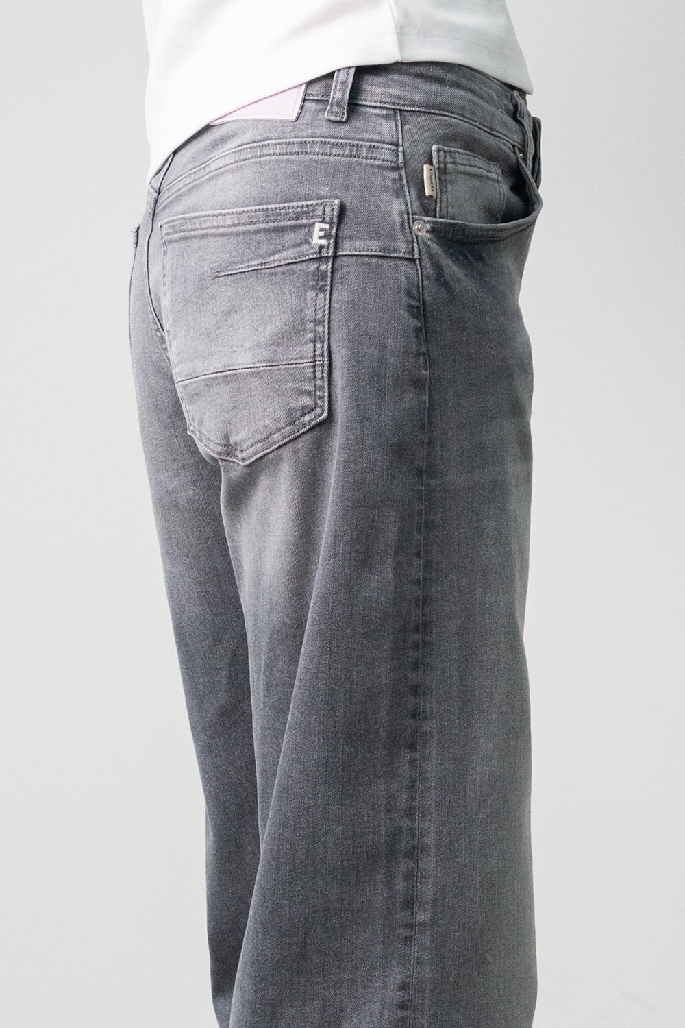 Smarty Bubble Grey Barrel Fit Gray Denim Jeans Summer Spring 