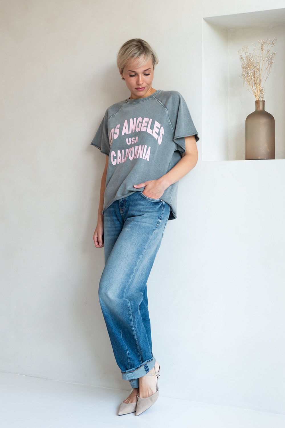 Smarty Sincerely Barrel Fit Cropped Fit Blue Denim