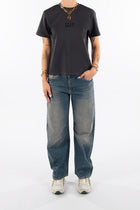 Smarty in Volcanic Barrel Fit Premium Denim Comfortable Jeans Sustainable Durable Stretch with Recovery [model 2]